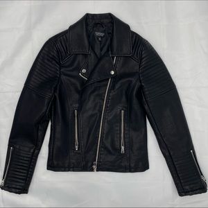 Womens TOPSHOP Leather Jacket